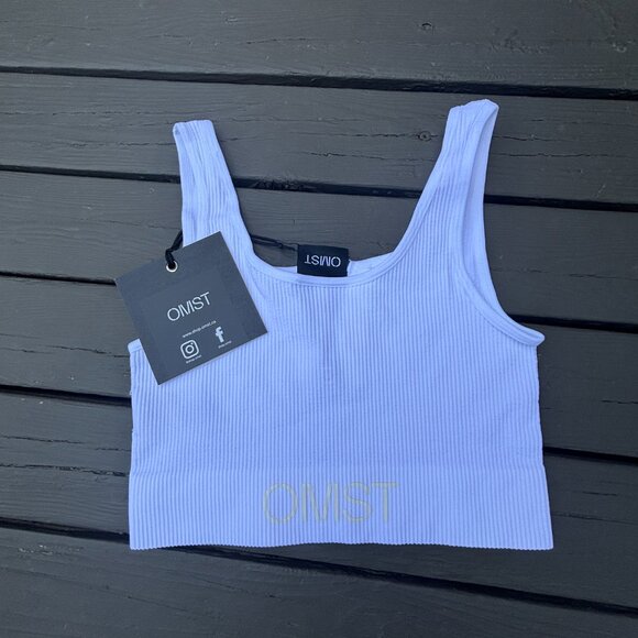 OMST Ribbed Seamless Tank Bra Top - Picture 3 of 3